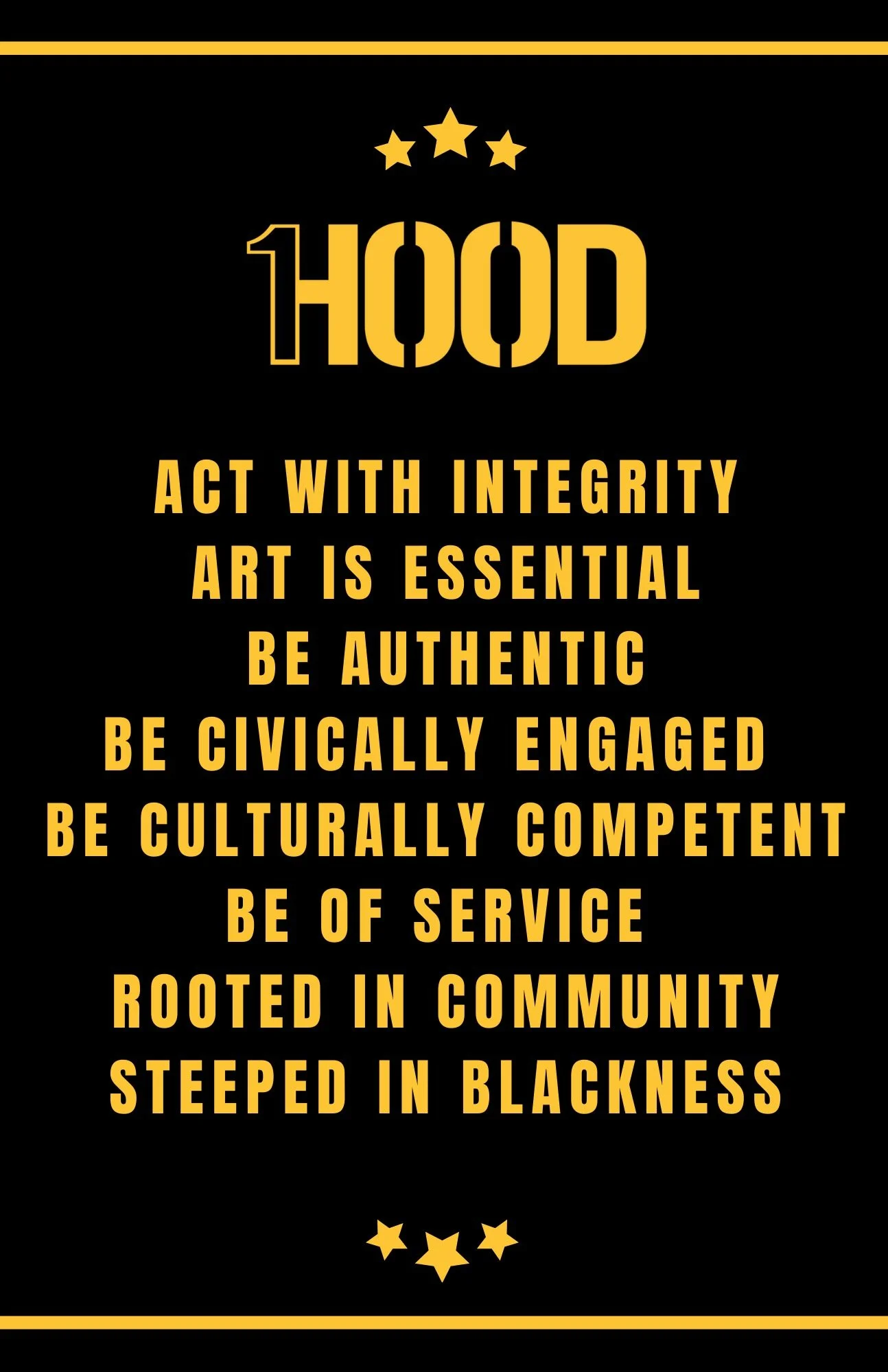 1Hood Media Academy Values in Action